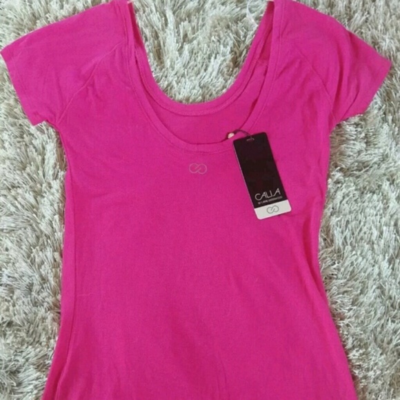 Calia Bright Rose Knot Detail Tee - Picture 2 of 4